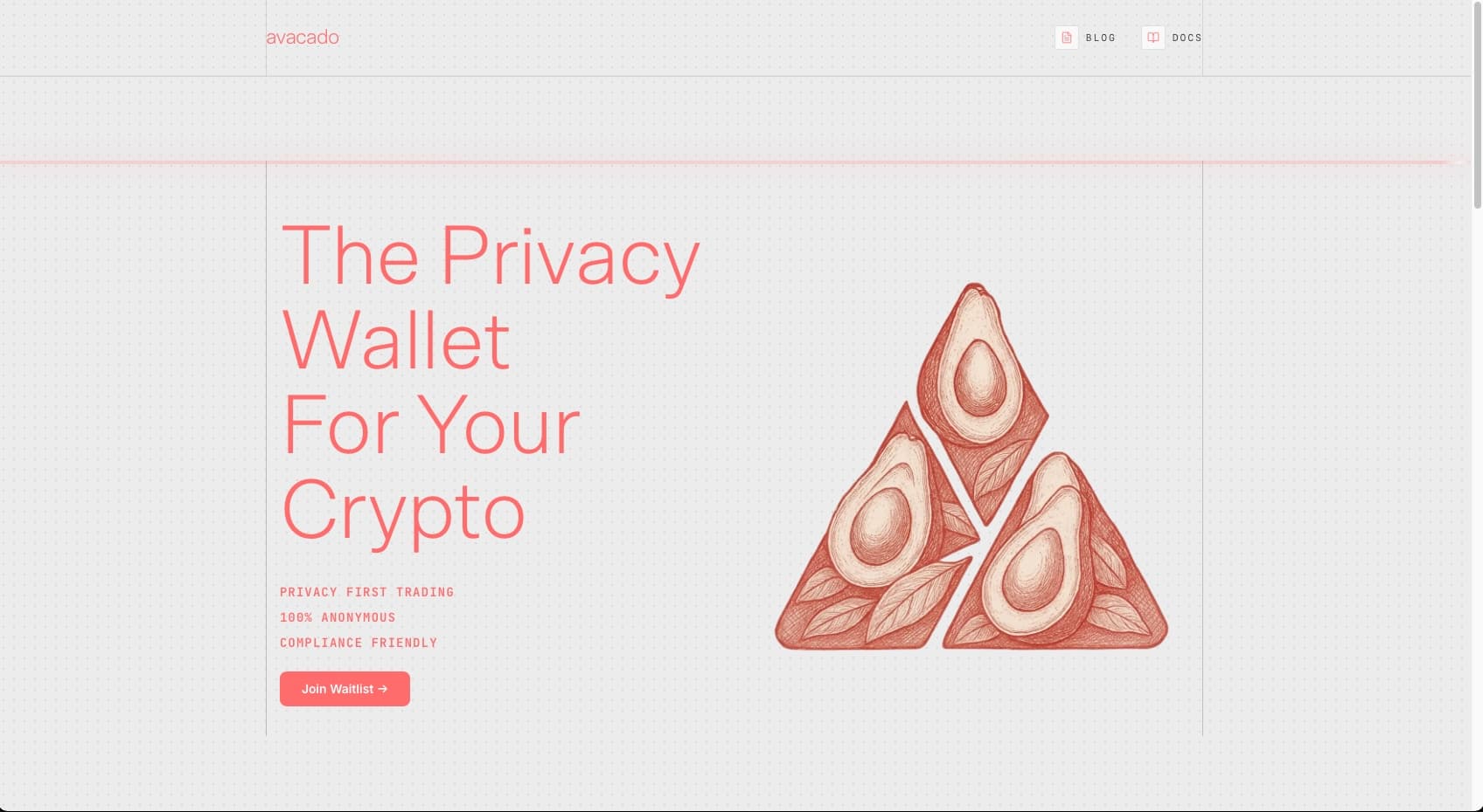AVACADO — Privacy-Preserving Wallet Service